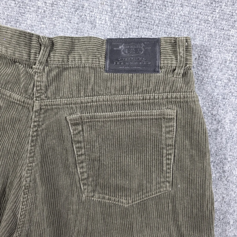 Route 66 Vintage 90s Corduroy Pants High Waist Olive 34x28 Gorpcore